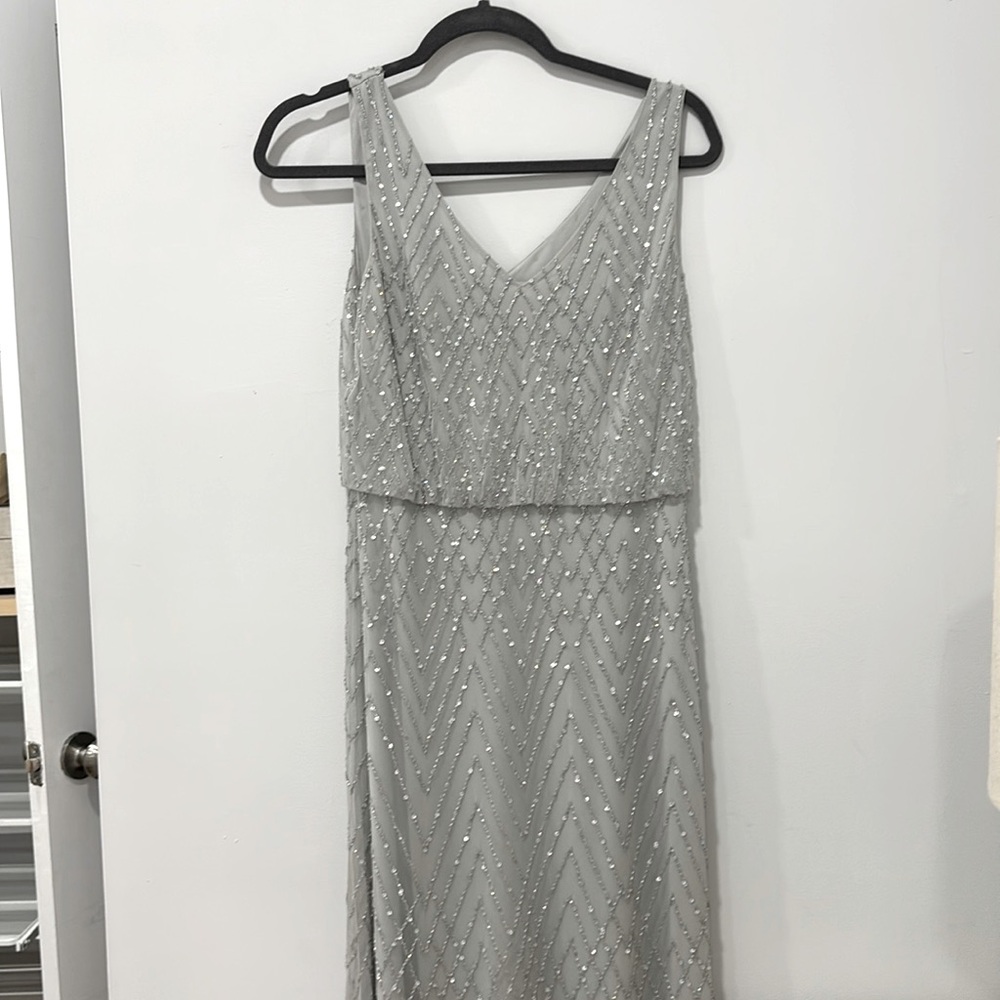 Sparkly silver/grey formal gown